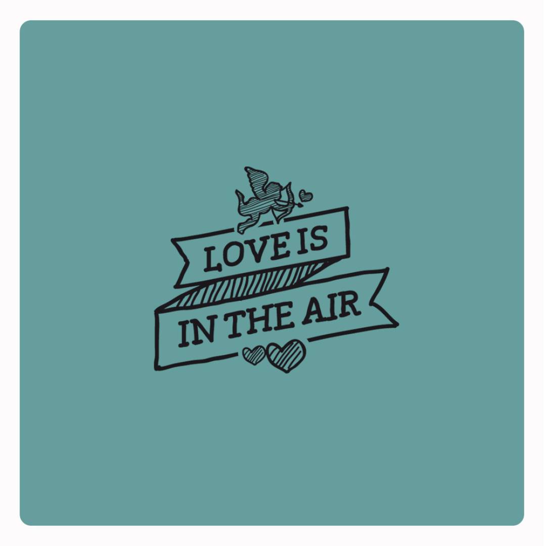 Motivstempel Love is in the Air Engel Abdruck Motivstempel Love is in the Air Engel Abdruck