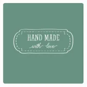 Motivstempel Handmade with love 2