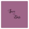 Motivstempel Save the Date Abdruck