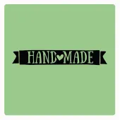 Motivstempel Handmade Fähnchen