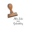 Holzstempel Alles Liebe zum Geburtstag