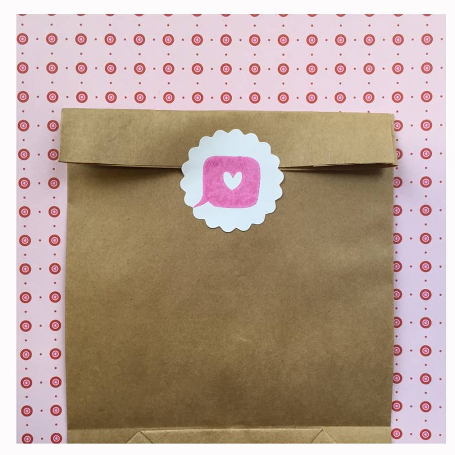 Motivstempel Herzbubble Anwendungsbeispiel Motivstempel Herzbubble Anwendungsbeispiel