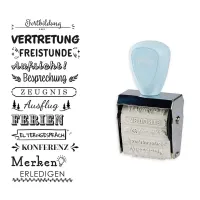 trodat Creative Mini Stempel Schulplaner + Kissen Set