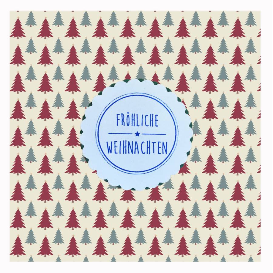 Motivstempel Weihnachtsstern Anwendungsbeispiel Motivstempel Weihnachtsstern Anwendungsbeispiel