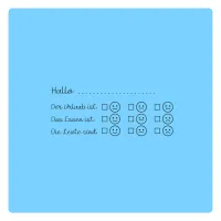 Hallo der Urlaub ist Stempel