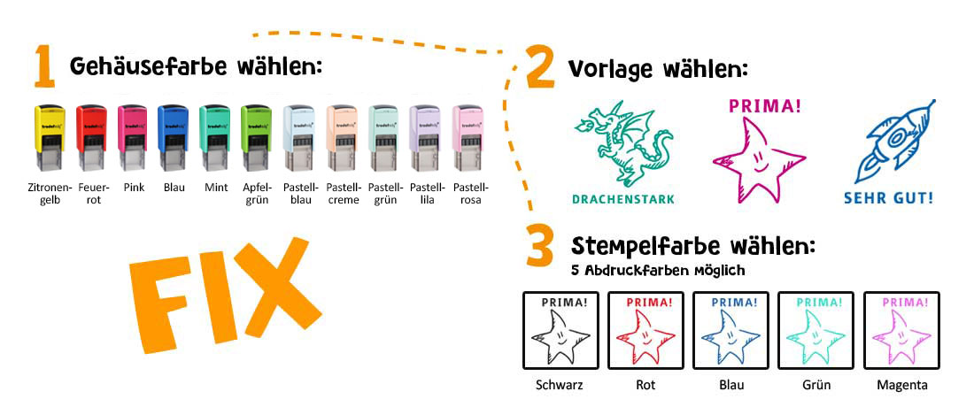 Lehrerstempel Trodat Edy Fix 