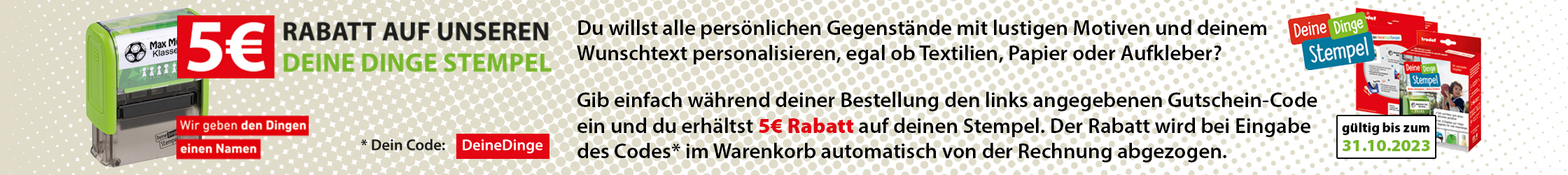 Banner Deine Dinge Stempel
